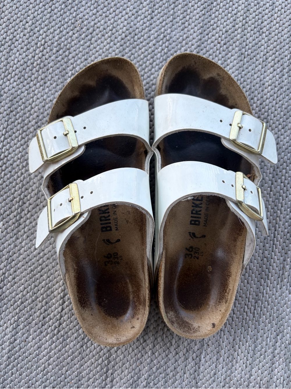Birkenstock White Arizona Sandals